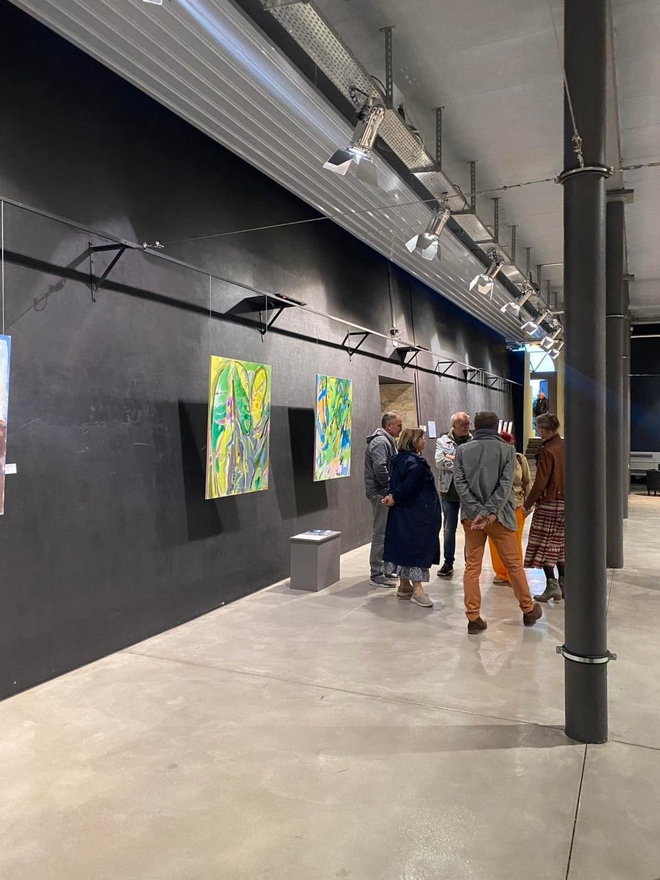 Group show exhibition 'Les Artistes Residents' at EspaceH2O in Oberkorn, Differdange, Luxembourg.