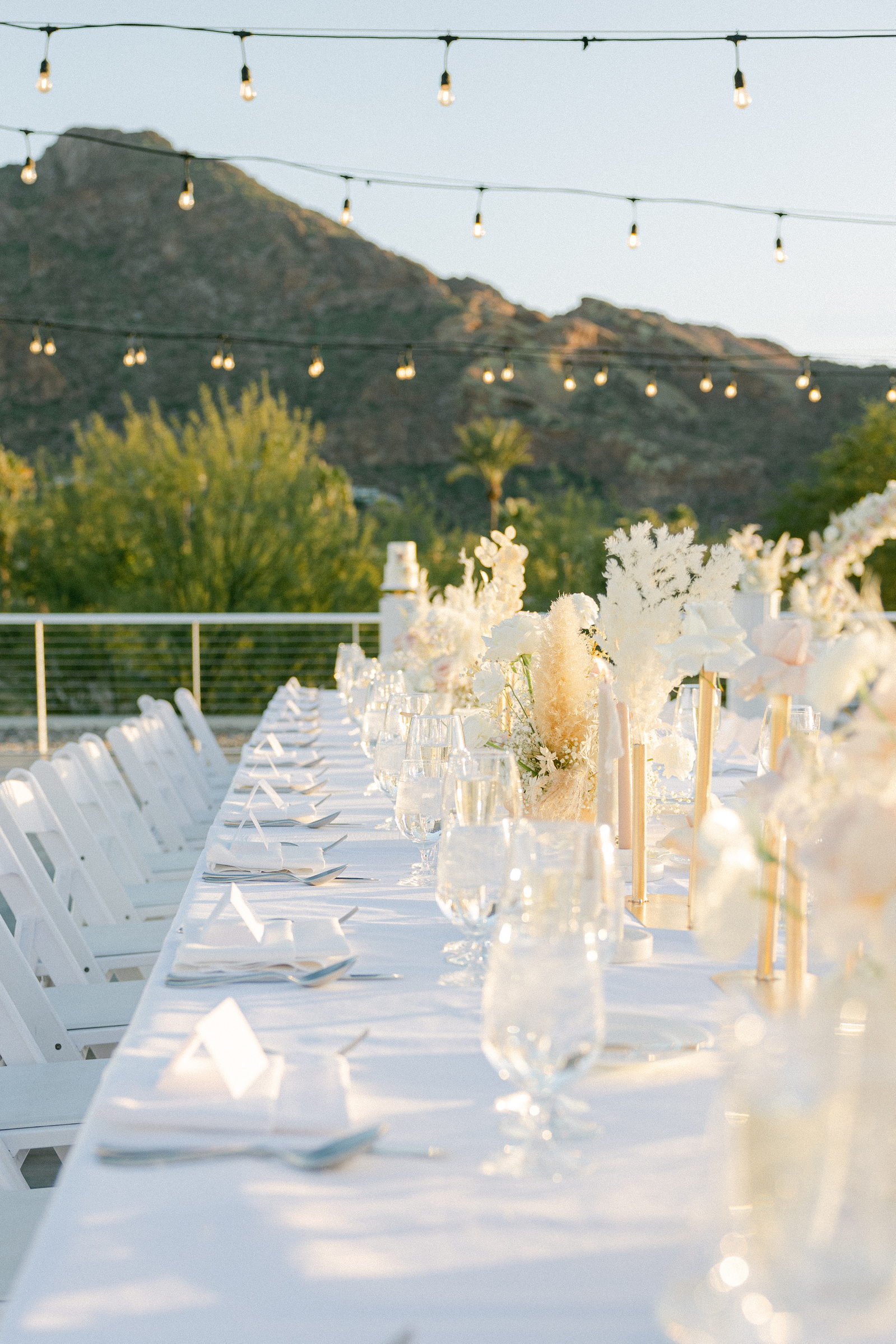 Beautifully designed wedding table in Paradise Valley Arizona 