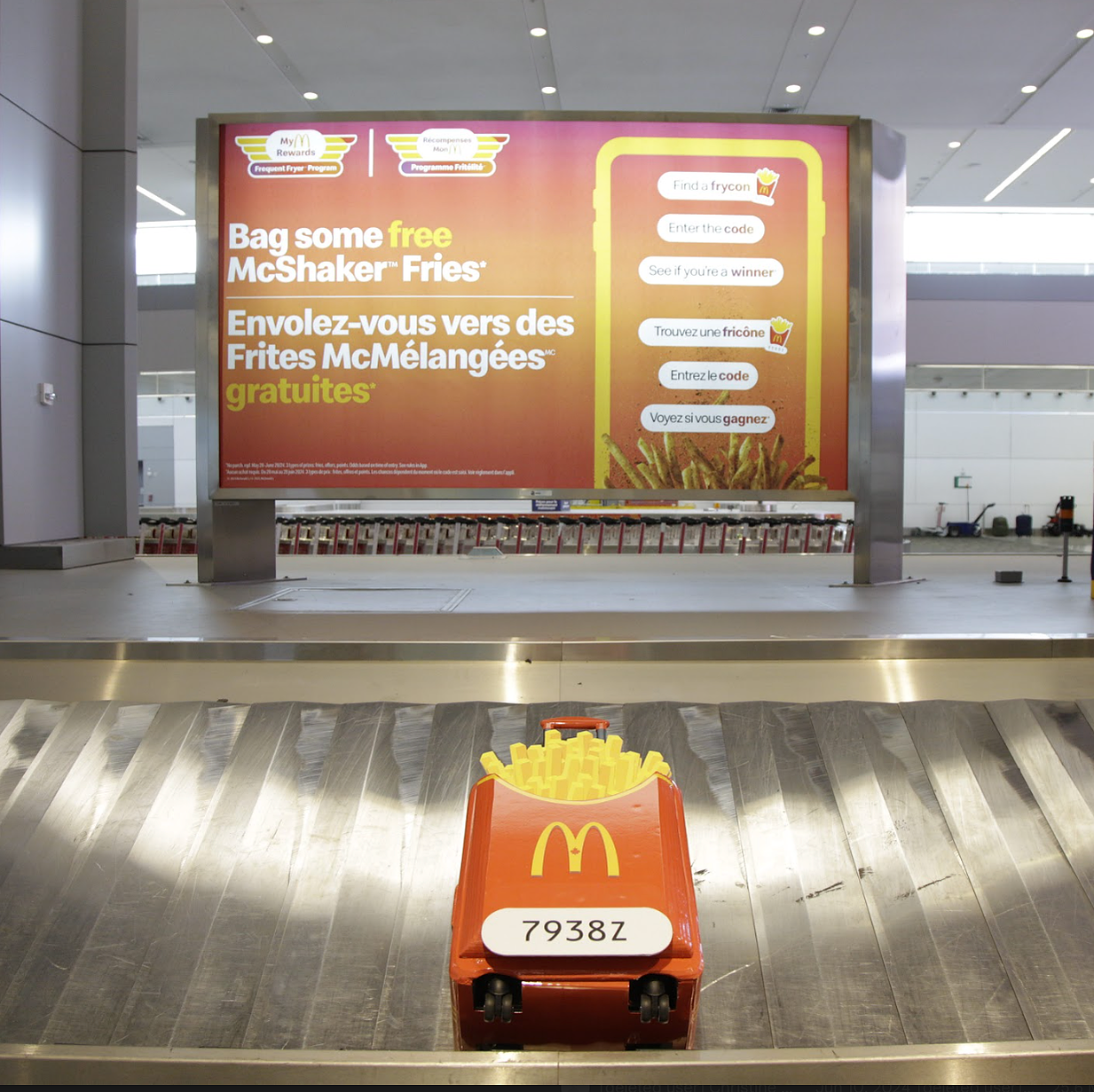 A real Frycon that lived at Pearson baggage claim for a few weeks