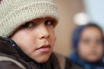 Colour portraits of children in festive clothing, photographed for UNICEF Iran in their kindergartens in West Azerbaijan, Iran.