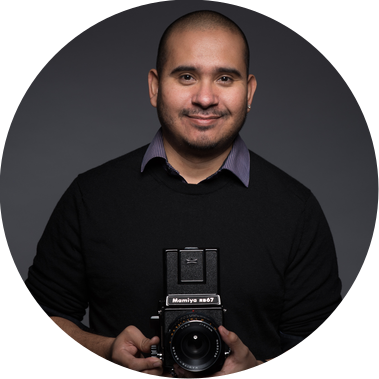 Studio portrait of Carlos Arevalo