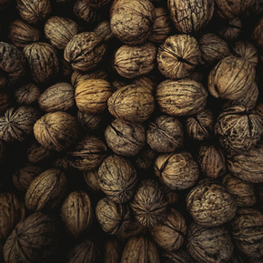 A bag of open walnuts at Kakulas Sister, Fremantle, Western Australia.