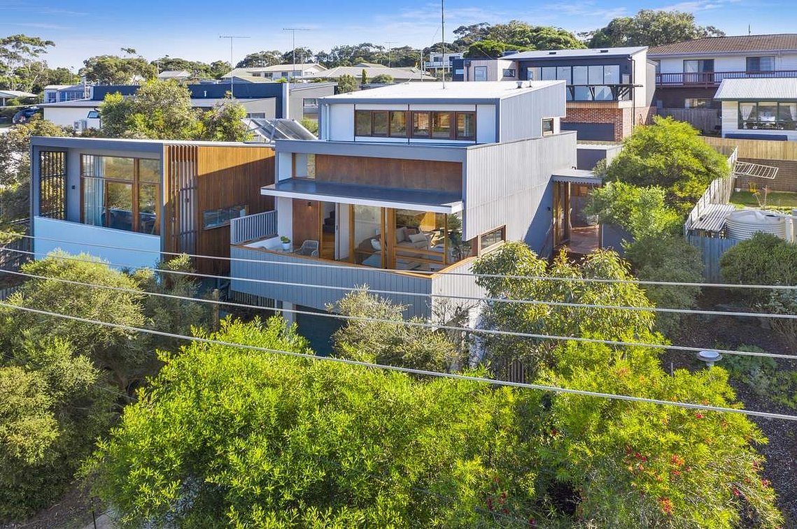 A pair of small footprint houses in Jan Juc. Sustainable living in the Surf Coast.
