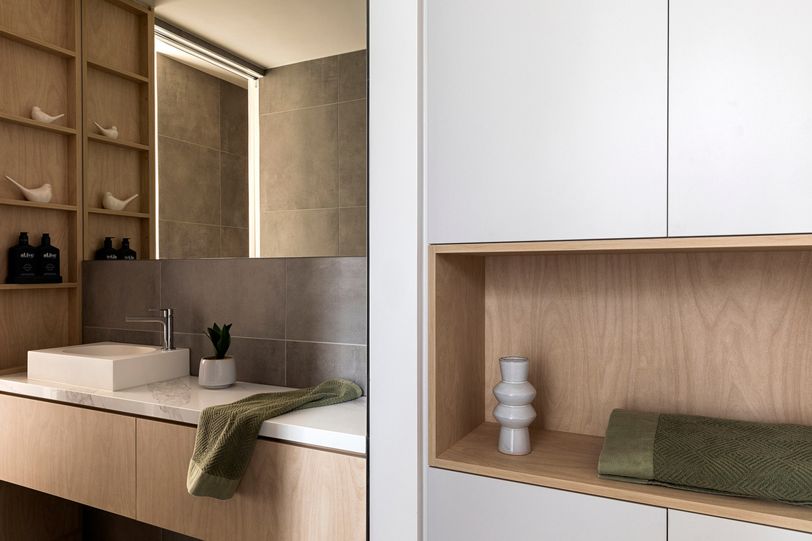 New robe and bathroom vanity unit