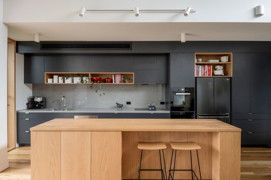 A modern kitchen has been designed to transform this heritage home in Thornbury.