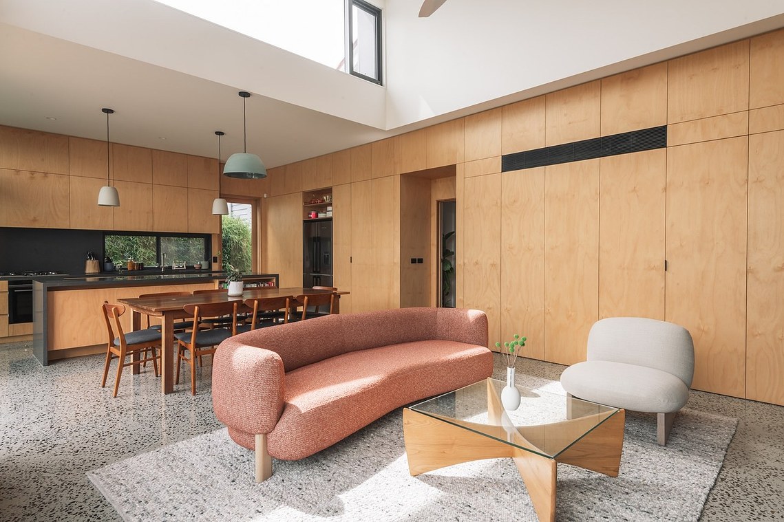 New sustainable extension to existing heritage house in Coburg. This new room promotes indoor outdoor living.