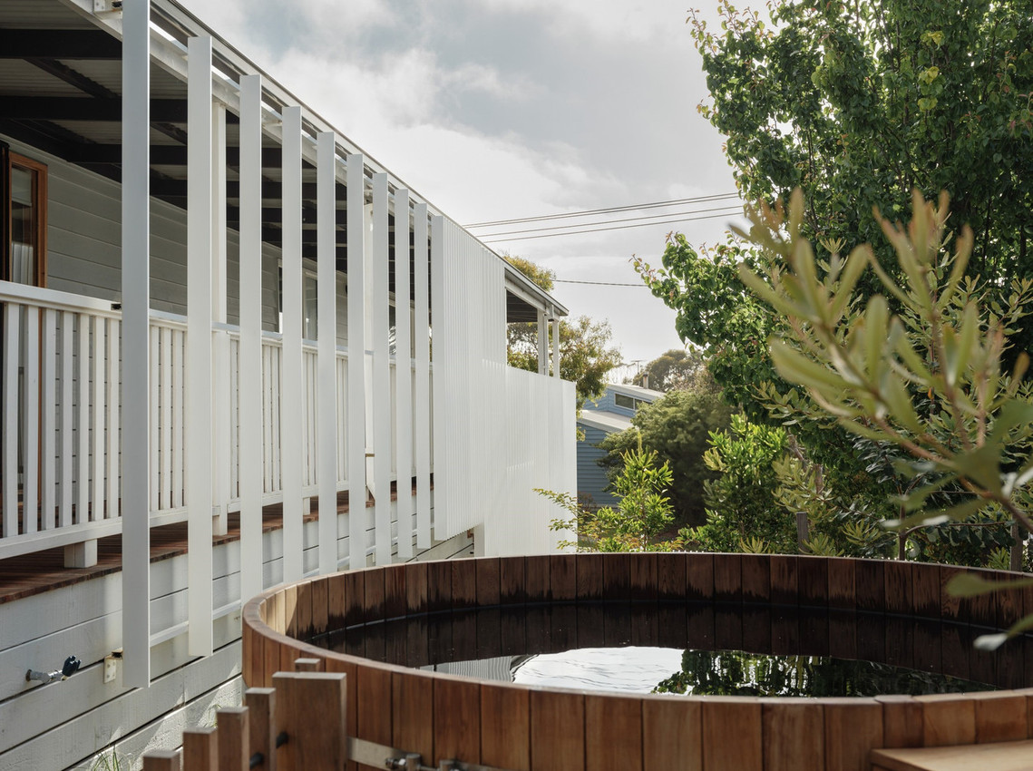 New outdoor spaces including upgraded veranda and hot tub