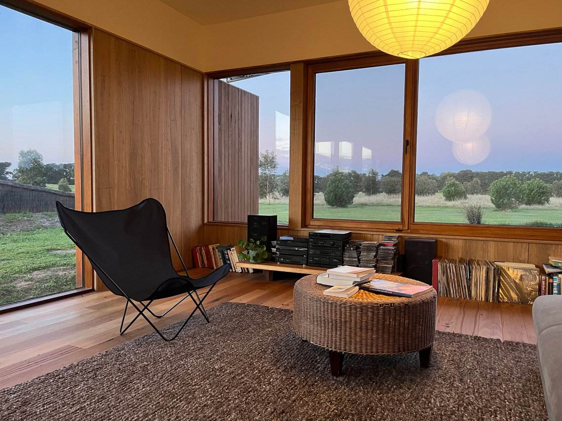 Interior view of Net Zero House built to Passivehaus standards