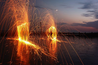 Double steel wool photography by Suzanne Bainton. 