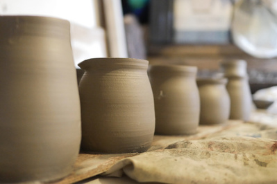pots before firing 