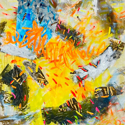 Wild Chaos_ Yellow
66x49"