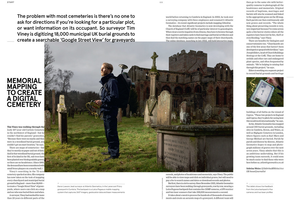 Grave mapping story published in WIRED magazine