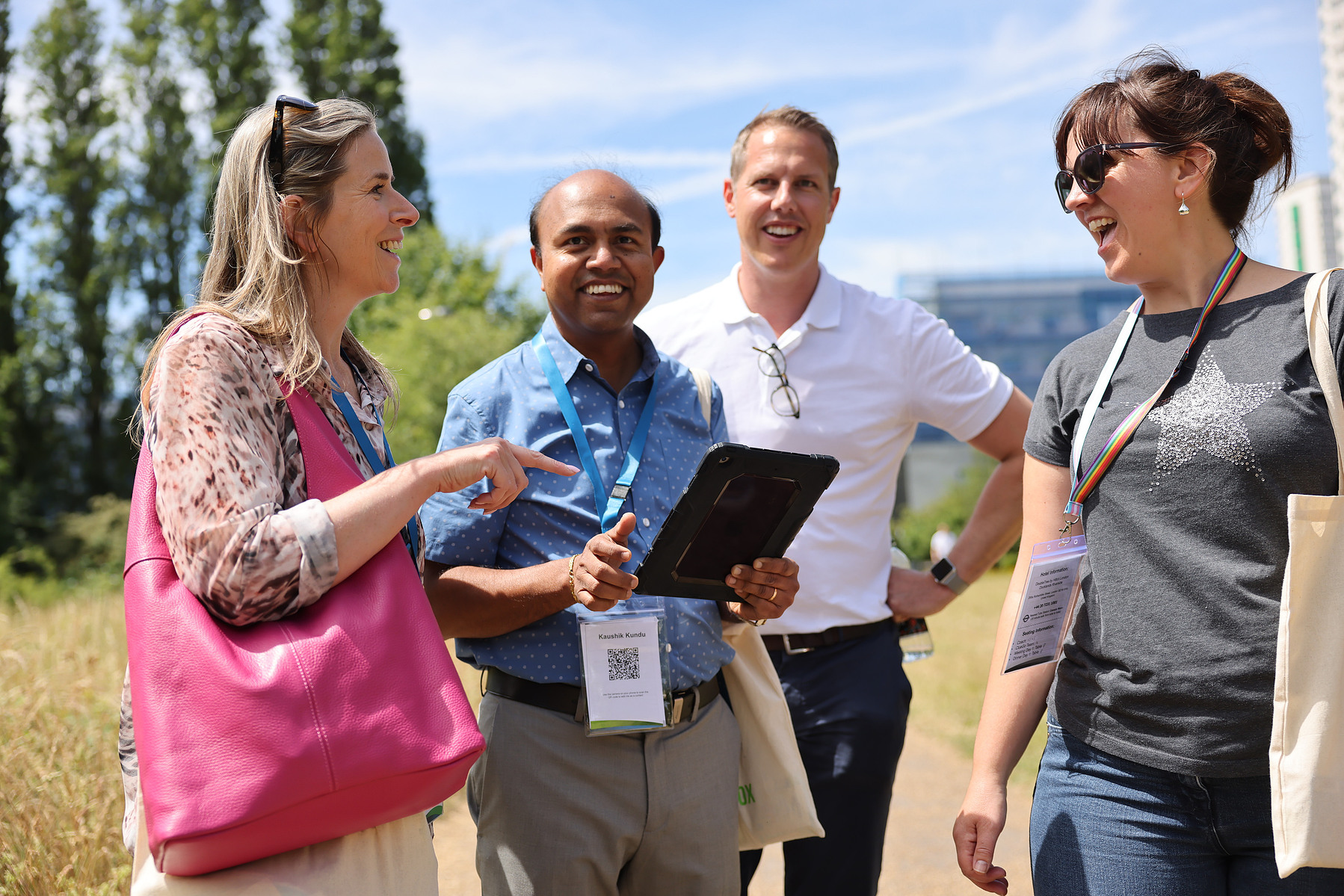 corporate outdoor team building event photography