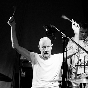 Drummer Han Bennink with ICP Orchestra at Cafe Oto in London
