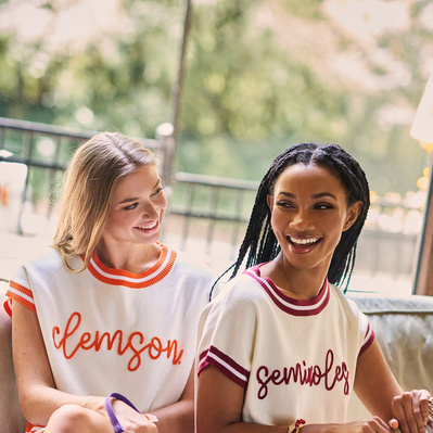 gameday friends wearing clemson and flordia state atire, lifestyle commercial photography for Stewart Simmons