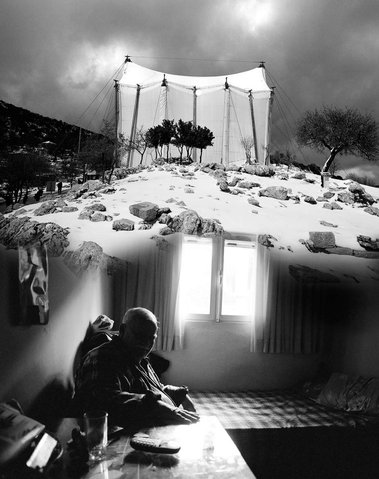 Temple Over My Village, Lynistaina, Greece 2009, archival digital print from 35mm by James Chressanthis, ASC, GSC