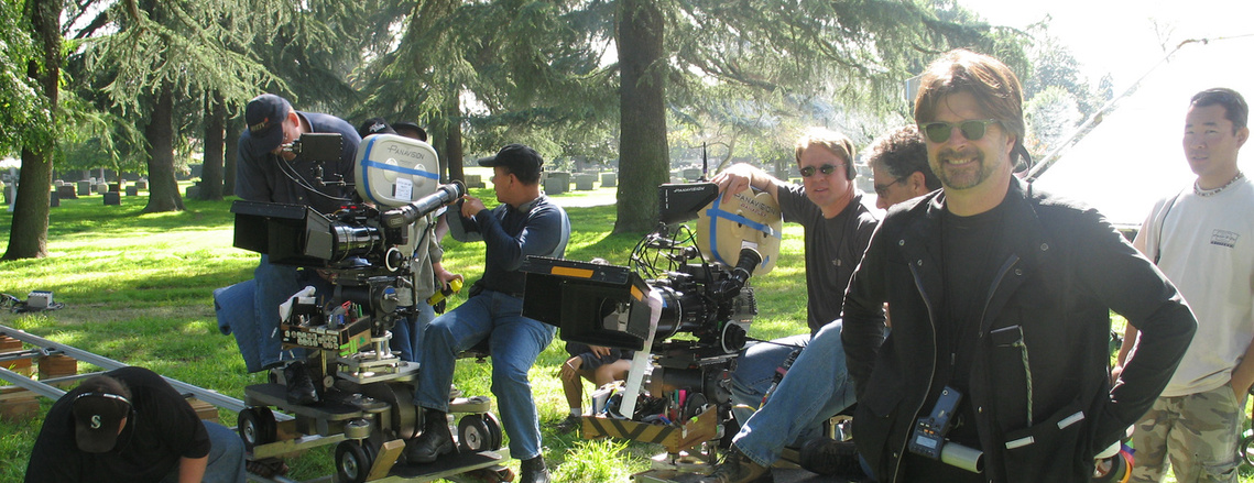 James Chressanthis, ASC, GSC on the set of the Ghost Whisperer pilot
