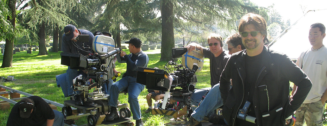 James Chressanthis, ASC, GSC on the set of the Ghost Whisperer pilot