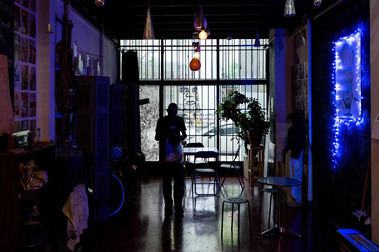 The bar that Kiran and Frauke were living when the lockdown in Greece was active. 14th May 2020, Athens, Greece.