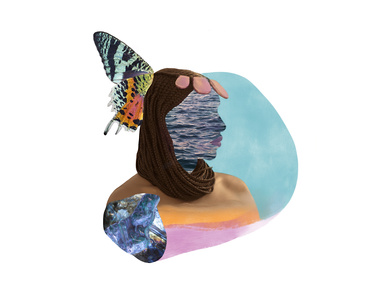 Digital Collage using my original photography - hand painted and assembled digitally using the Apple iPad and Pencil.