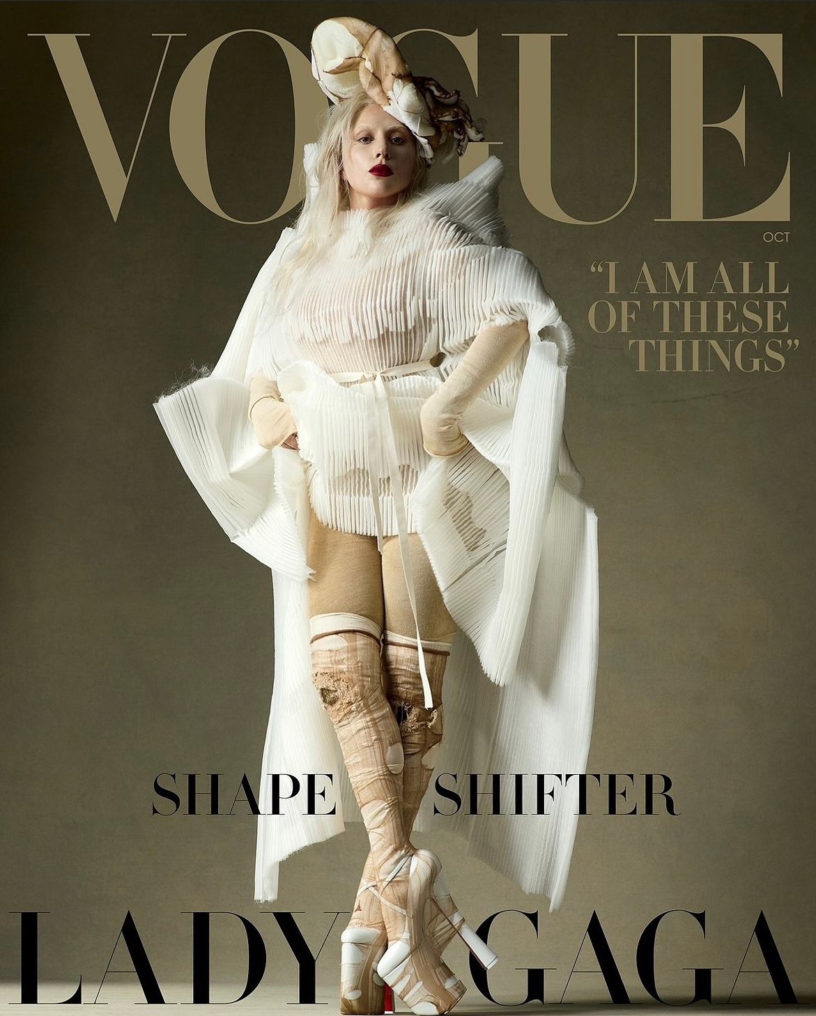 LADY GAGA for the cover of Vogue