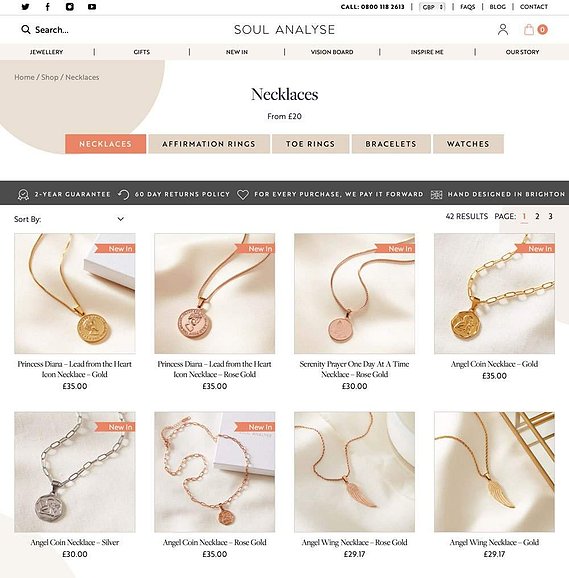 Sally Williams jewellery photography for Soul Analyse
