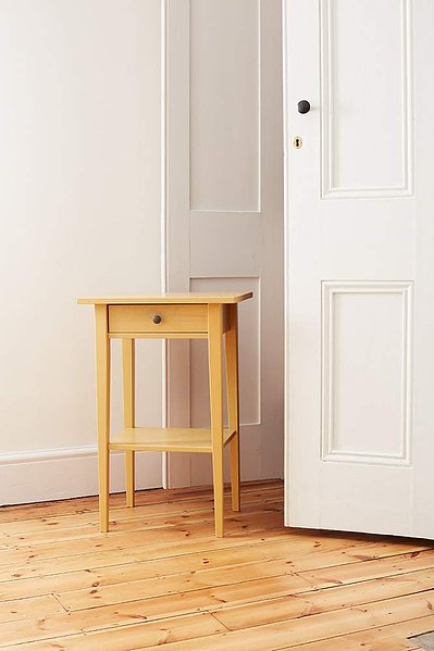 styled photography props modern yellow table
