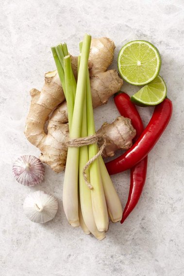 Food photography of Thai ingredients 