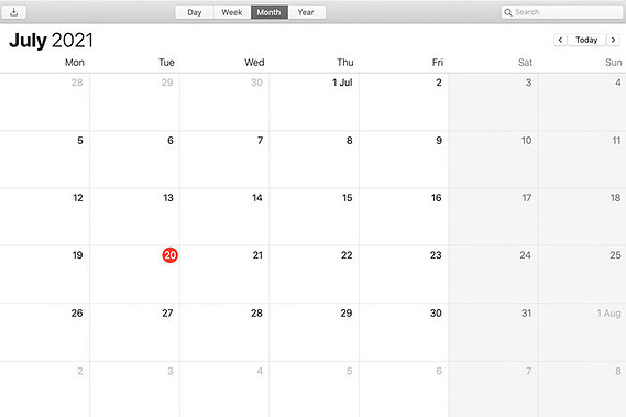 Calendar image to show booking a video shoot