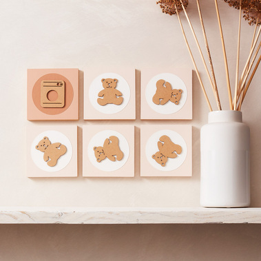 Lifestyle product photography for homeware by Sally Williams.  Children's wall art