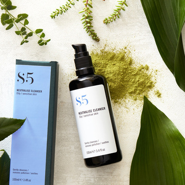 Natural beauty product photography. Skincare products with ingredients 