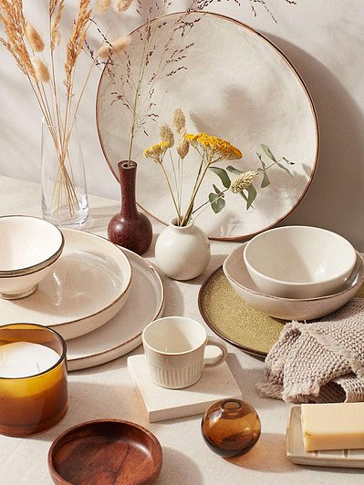Beige props for product photography