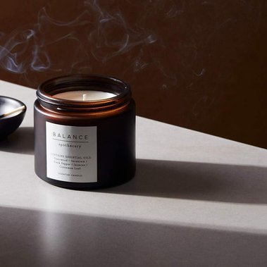 Lifestyle product photography homeware candles