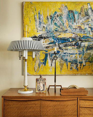 Mid-Century interior and objects belonging to antiques dealer Dorian Caffot de Fawes and interior designer Thomas Daviet, in London