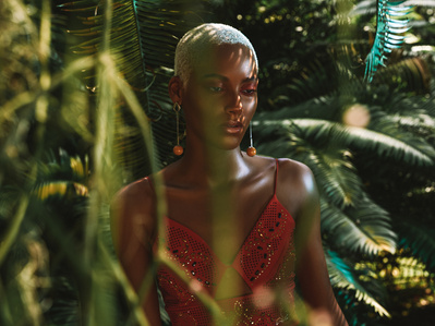 black, wall art photography, african american, brasil, rio de janeiro, jardim botanico, jungle, blue color photography, fashion editorial, thisisblackground, fashion photographer