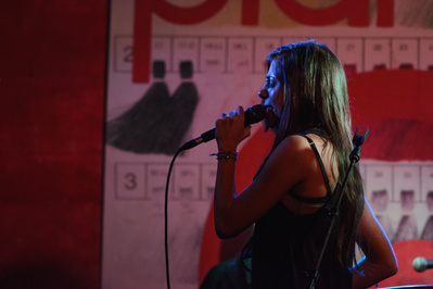 Laura Cheadle performing at Pianos in NYC. 2012
