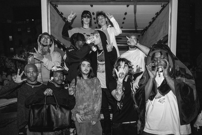 Surf Gang performing at a secret location in NYC in 2021