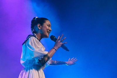 Japanese Breakfast performing at Brooklyn Steel in 2021