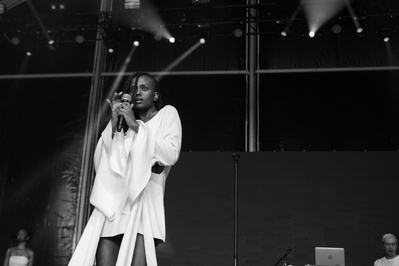 Kelela performing at Governors Ball 2018 in NYC
