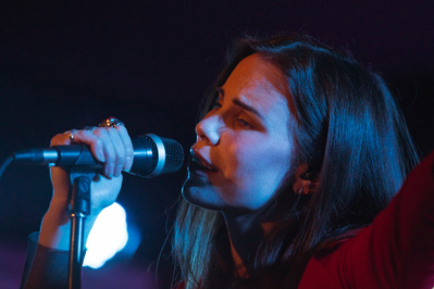 Skott performing at Mercury Lounge in NYC