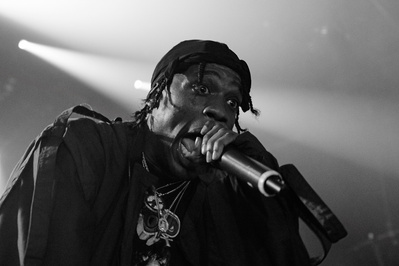 Travis Scott performing at Gramercy Theater in NYC, 2014