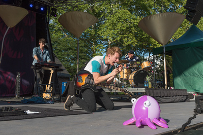 Glass Animals performing at Central Park Summerstage in NYC