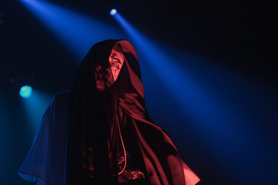 Kyo, lead singer of Dir En Grey, performing at Gramercy Theater in NYC