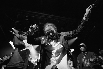 Post Malone performing with surprise guests G-Unit at Irving Plaza