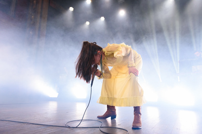 Samia performing at Webster Hall in New York City
