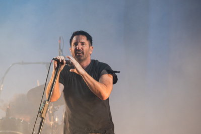 Nine Inch Nails performing at Panorama Music Festival 2017 in NYC