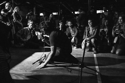 Team Spirit performing at Brooklyn Bowl during CMJ Music Festival 2014