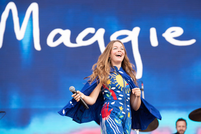 Maggie Rogers performing at Governors Ball 2018 in NYC