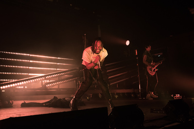 Miguel performing at Terminal 5 for the Miguel x Tidal concert in NYC