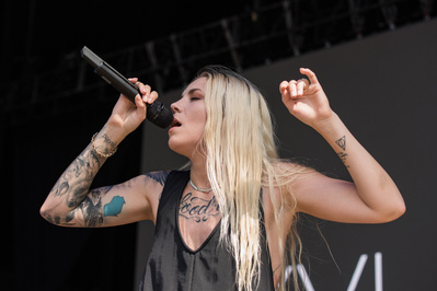 Skylar Grey performing at the Billboard Hot 100 Music Festival 2016